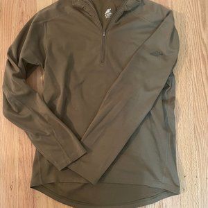 Brown Techwick 1/4 Zip